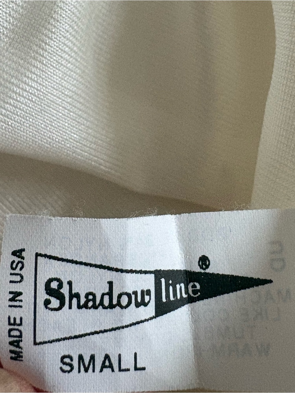 Vtg Shadowline 2pc Peignoir Set Small Ivory Nylon Lace Nightgown Robe USA Made - Picture 15 of 16